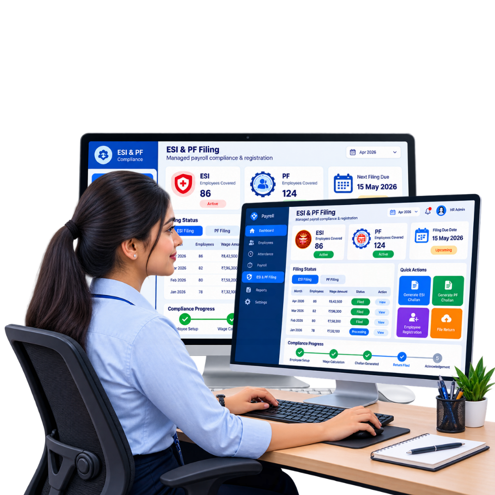 ESI & PF Filing - Best School ERP Software Bangalore